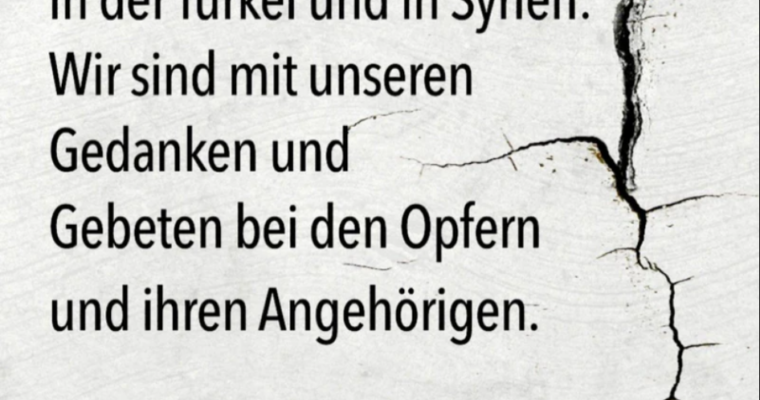 Erdbeben Türkei und Syrien!